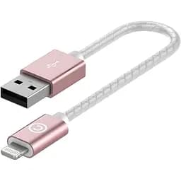 Кабель USB-A to Lightning Lab.C Leather Cable AL Rose Gold 0.15 м (LABC-510-RG)