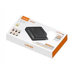 Адаптер живлення мережевий зарядний пристрій LDNIO A6140C 140W LED display GAN - мініатюра 5