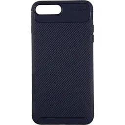 Чохол-накладка iPaky Carbon Fiber Series/Soft TPU Case Apple iPhone 7 Plus/8 Plus Blue