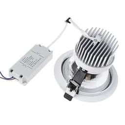 Світильник стельовий Brille LED врізний LED-25/10W WW WH L59-003 - мініатюра 3
