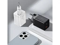 Зарядний пристрій Baseus Super Si Pro Quick Charger Type-C + USB 30 W CCSUPP-E02 - мініатюра 6