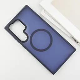 Чохол Ummi Colorful with MagSafe для Samsung Galaxy S26 Ultra Синій / Navy Blue - мініатюра 2