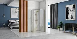 Душова кабіна Rea Diamond 80x80 gold REA-K6615, Золотий, Універсальна, прозорий - мініатюра 6