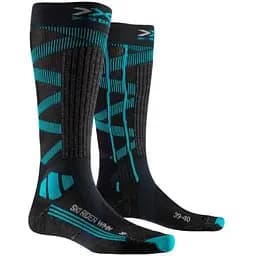 Носки X-Socks Ski Rider Silver 4.0 Woman 41-42 Чорный/Синий (1068-XS-SMKRW19W 41-42 G162)