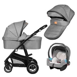 Универсальная коляска 3 в 1 Lionelo Bianka Grey Stone, серая (LO-BIANKA 3IN1 GREY STONE)
