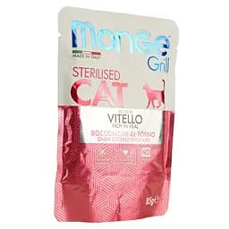 Вологий корм Monge Cat Grill Sterilised телятина 85 г (70013642) - мініатюра 3