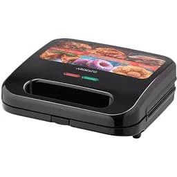 Мультимейкер Ardesto SM-H600B 700 Вт 6 пластин антипригарне покриття нековзаючі ніжки захист від перегріву ручка з фіксатором Black