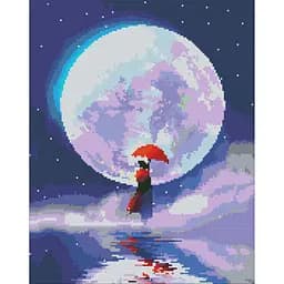 Алмазна мозаїка Місячне сяйво Ідейка AMO7146 40х50 см