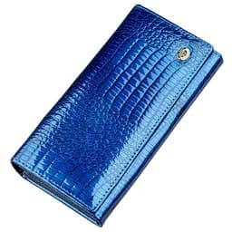 Жіночий лаковий гаманець ST Leather 18901 синій