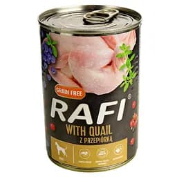 Влажный корм для собак Dolina Noteci Rafi паштет из перепела с голубикой и клюквой 400 г (DN255-304951)