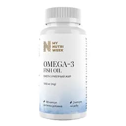Омега-3 рыбий жир Omega-3 Fish Oil My Nutri Week 180 капсул
