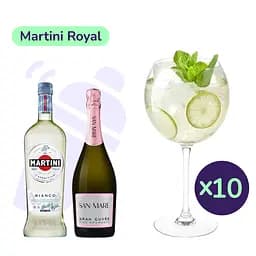 Коктейль Martini Royal (набір інгредієнтів) х10 на основі Martini Bianco