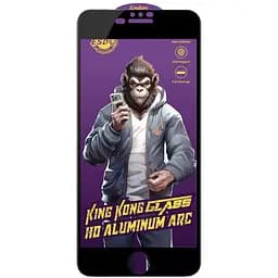 Захисне скло 5D Anti-static Purple (тех.пак) для Apple iPhone 7 plus / 8 plus (5.5) Чорний