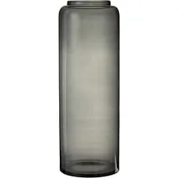 Ваза J-line стеклянная узкая прозрачная черная 70 см (14040)