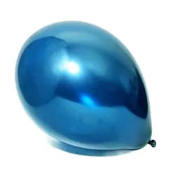 Кулька повітряна латексна 30 см (50) металік синій, IDEA7-DL-032