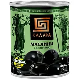 Маслины Ellada Colossal с косточкой 850 мл (722820)