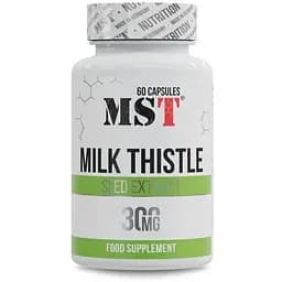 Розторопша MST Milk Thistle 300 mg, 60 капсул для печінки та детоксикація