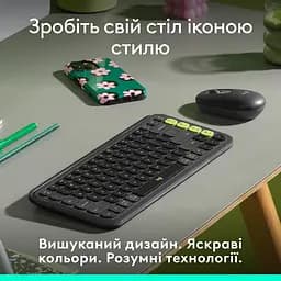 Клавіатура POP Icon Keys Graphite UKR (L920-013157) Logitech teh0022916 - мініатюра 6