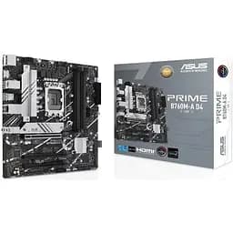 Материнська плата Asus Prime LGA1700, B760M-A D4-CSM, B760, 4xDDR4, Int.Video(CPU), 4xSATA3, 2xM.2, 3xPCI-E 16x 4.0, Realtek 7.1, Realtek 2.5Gb, 5xUSB3.2/7xUSB2.0, HDMI/DP, MicroATX - мініатюра 2