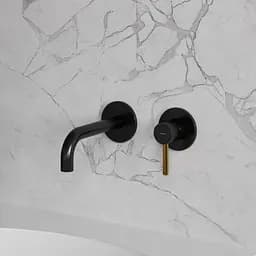 Змішувач для раковини Omnires Y прихованого монтажу black/gold (Y1215HBLGL) - мініатюра 3