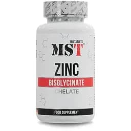 Цинк безглицинат MST Nutrition Zinc Chelate Bisglycinate, 180 таблеток
