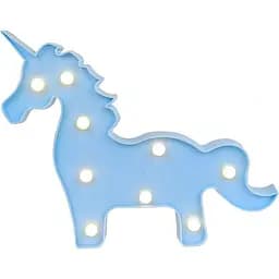 Нічник-світильник Єдиноріг блакитний