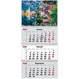 Календар настінний Axent Mountains 1 квартальний 2026 рік (8803-26-1-A)