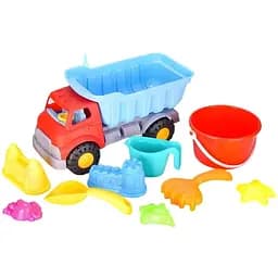 Дитячий пісочний набір JX 6855 яскравий самоскид та аксесуари для гри в піску