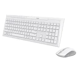 Комплект беспроводная клавиатура и мышь Rapoo M8210 Bluetooth White - мініатюра 1