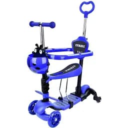 Самокат iTrike JR 3-101-DBL 5 в 1 синий