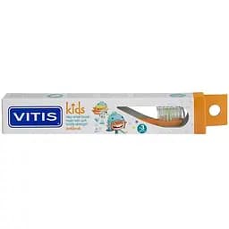 Щетка зубная Vitis Kids + Vitis Kids пробник зубного геля 8 мл оранжевая