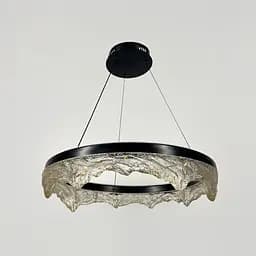 Люстра с подвесным корпусом в виде тающих гор с патиной Ø 60 см Line F | Ст. MJ374-600 BK