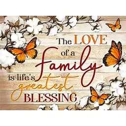Набор для творчества алмазная картина Семья — наше благословение Strateg HEG87078, 30x40 см