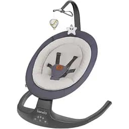 Шезлонг-гойдалка Lionelo Ralf Grey Graphite з ігровою дугою світло-сірий (LO-RALF GREY GRAPHITE)