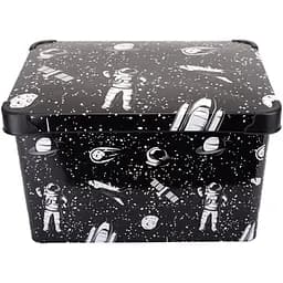 Кошик Violet House Decor Uzay з кришкою, 20 л (0648 DECOR UZAY с/кр. 20 л)