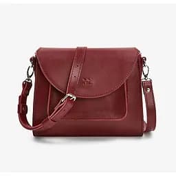 Жіноча шкіряна сумка Liv бордова