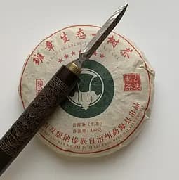 Шен пуэр BAN ZHANG SHENG TAI GU SHU CHA 2019 года 100 г