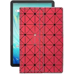 Чехол StatusCASE из экокожи для планшета Blackview Tab 10 Pro Красный ромб