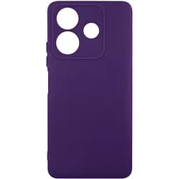 Чохол TPU GETMAN Liquid Silk Full Camera для Xiaomi Redmi Note 14 5G Темно фіолетовий / Dark Purple