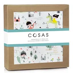 Пелюшки фланелеві Cosas Princess & Prince 80х100 см, рожеві