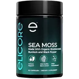 Морской мох Elicore Labs Sea Moss, 60 капсул для поддержки иммунитета