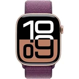 Смарт-часы Apple Watch Series 10 GPS 46mm Rose Gold Aluminum Case with Light Plum Sport Loop MWWV3