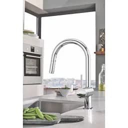 Змішувач для кухні з висувним виливом Grohe Minta 32321002 Хром - мініатюра 5