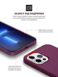 Силиконовый чехол для Apple iPhone 12 Pro Max, ICON2 Case, бордовый, противоударный, панель, защита всего корпуса, матовая поверхность Soft Touch, выступает над дисплеем, совместим с защитными стеклами и пленками, с микрофиброй, ArmorStandart (ARM60575) - мініатюра 5