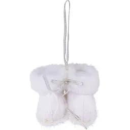 Новорічна підвіска Yes! Fun Чобітки 6 см біла (973458)