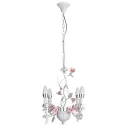 Люстра підвісна Brille свічка флористика E14 40W WH (BKL-193S/4)
