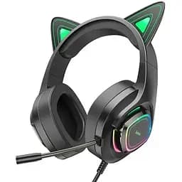 Навушники Hoco HF Stereo W107 Cute Cat Ears Elf (6931474791269)