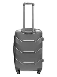 Валіза середня M ABS-пластик Milano bag 147M 66×46×29см 80л Срібна - мініатюра 3
