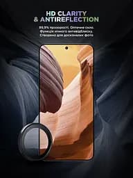 Захисне скло для камери Samsung Galaxy S24 Plus 5G (SM-S926), Supreme BI, чорний колір, з рамкою, глянцеве скло для захисту лінз, протиударне, прозоре, з клейовим шаром по контуру, не впливає на якість фото, ArmorStandart (ARM76611) - мініатюра 4