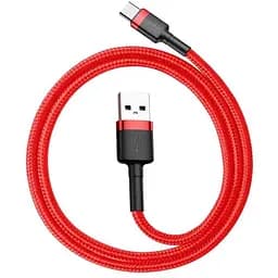 Дата кабель USB 2.0 AM to USB-C 0.5m 3A red Baseus (CATKLF-A09)
